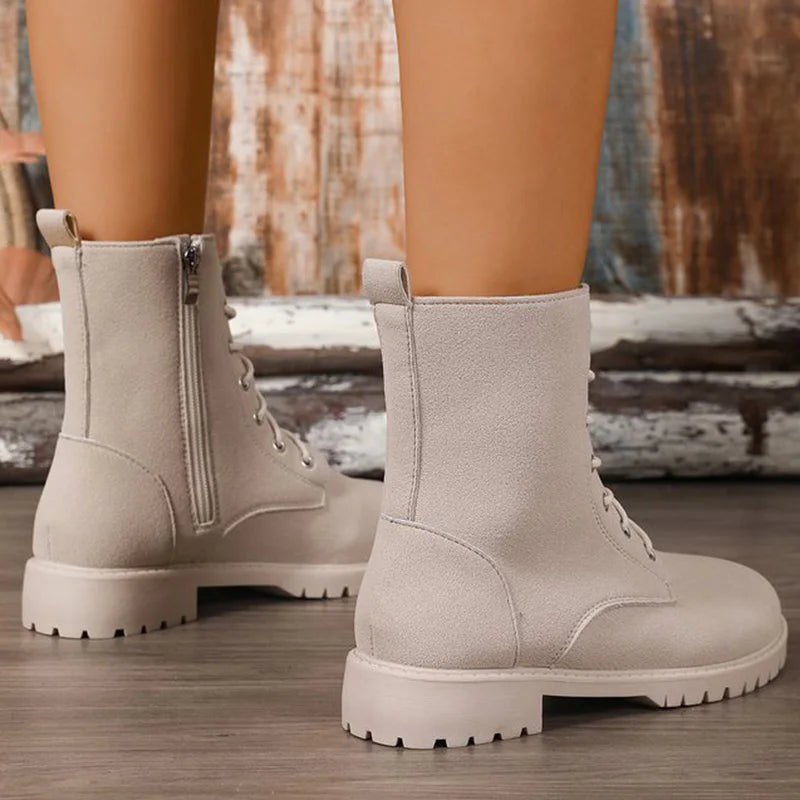 British Style Pu Leather Ankle Boots