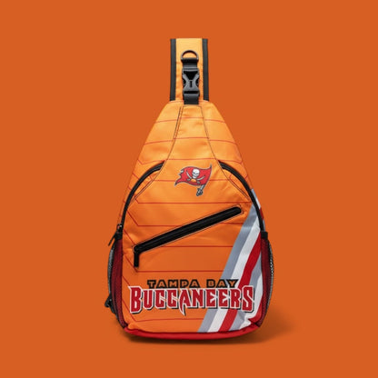Tampa Bay Buccaneers Orange Sling Bag | Adjustable Football Crossbody Bag