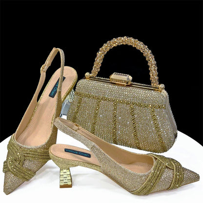 Lastest Italian Style Shoes with Matching Bag Set ED1290