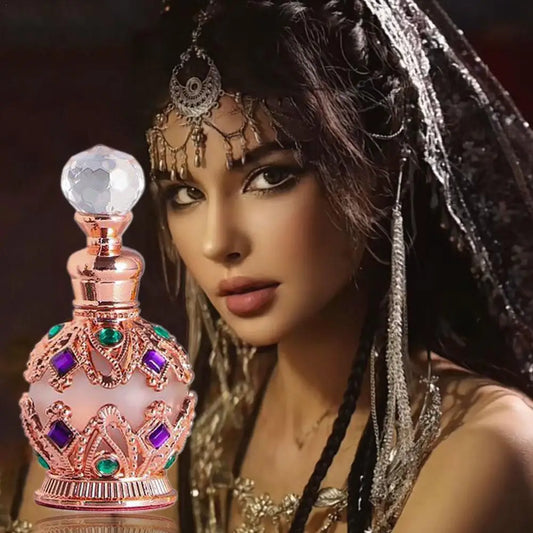Exotic Arabian Perfume For Women, Enchanting Floral Bouquet With Rose,