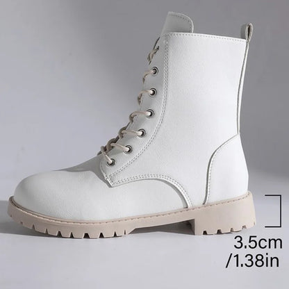 British Style Pu Leather Ankle Boots