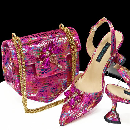 Italian Style Shoes And Bag Sets ED1990