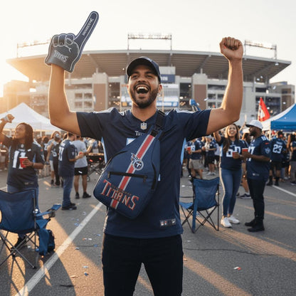 Tennessee Titans Blue Sling Bag | Adjustable Football Crossbody Bag
