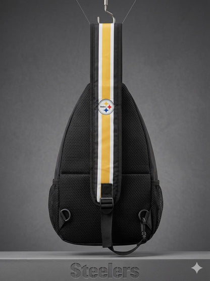 Pittsburgh Steelers Sling Bag, Crossbody Chest Bag, Game Day Backpack, Football Fan Gift