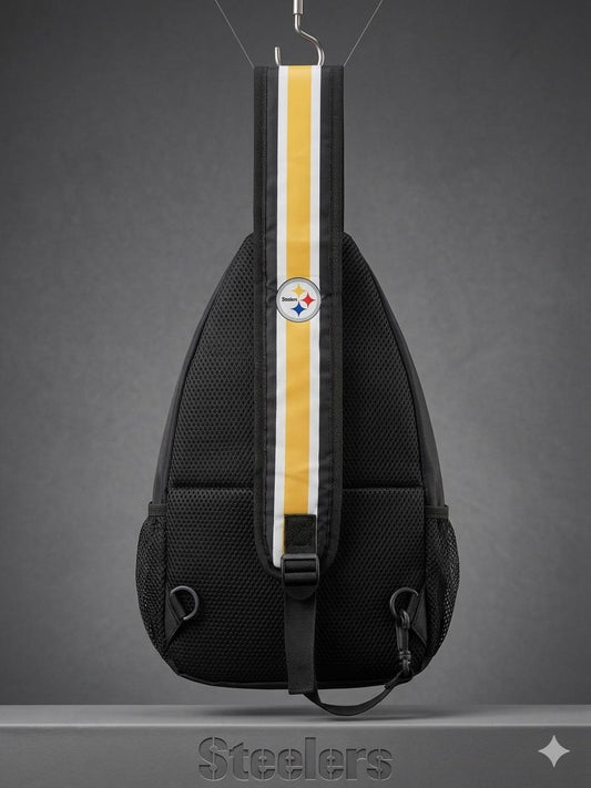 Pittsburgh Steelers Sling Bag, Crossbody Chest Bag, Game Day Backpack, Football Fan Gift