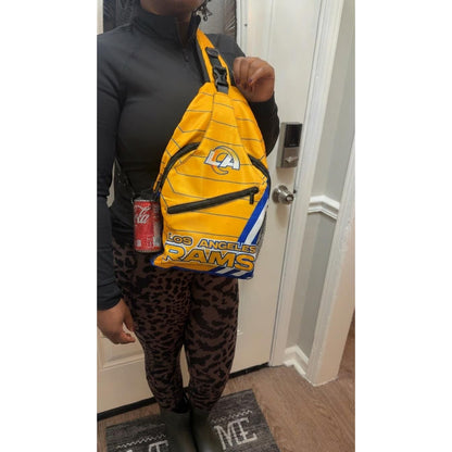 Los Angeles Rams Yellow Sling Bag | Adjustable Football Crossbody Bag