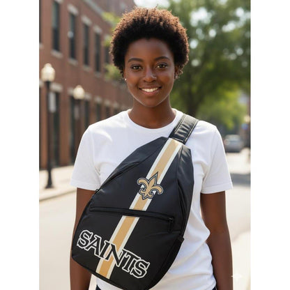 New Orleans Saints Sling Bag | NFL Game Day Crossbody Bag